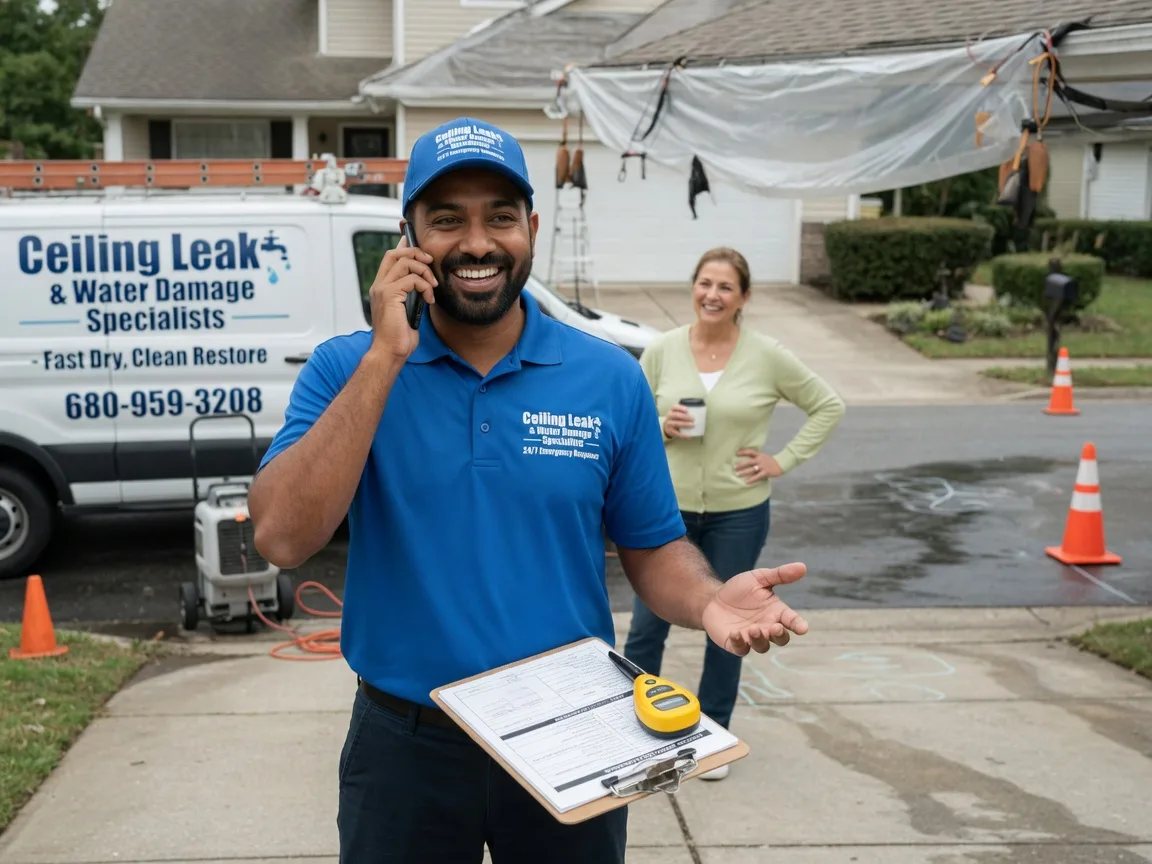 Ceiling Leak Cleanup Castell, TX FAQs